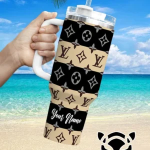 LV Brand Custom Stanley Quencher 40oz Stainless Steel Tumbler With Handle