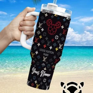 LV Brand Custom Stanley Quencher 40oz Stainless Steel Tumbler With Handle
