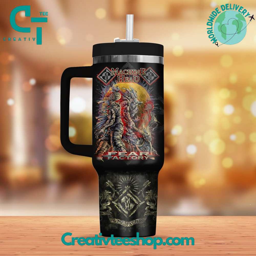 Machine Head Music Custom Stanley Quencher 40oz Stainless Steel Tumbler With Handle