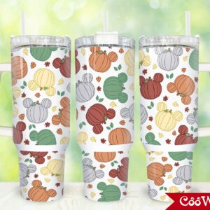 Magical Pumpkins Custom Stanley Quencher 40oz Stainless Steel Tumbler With Handle