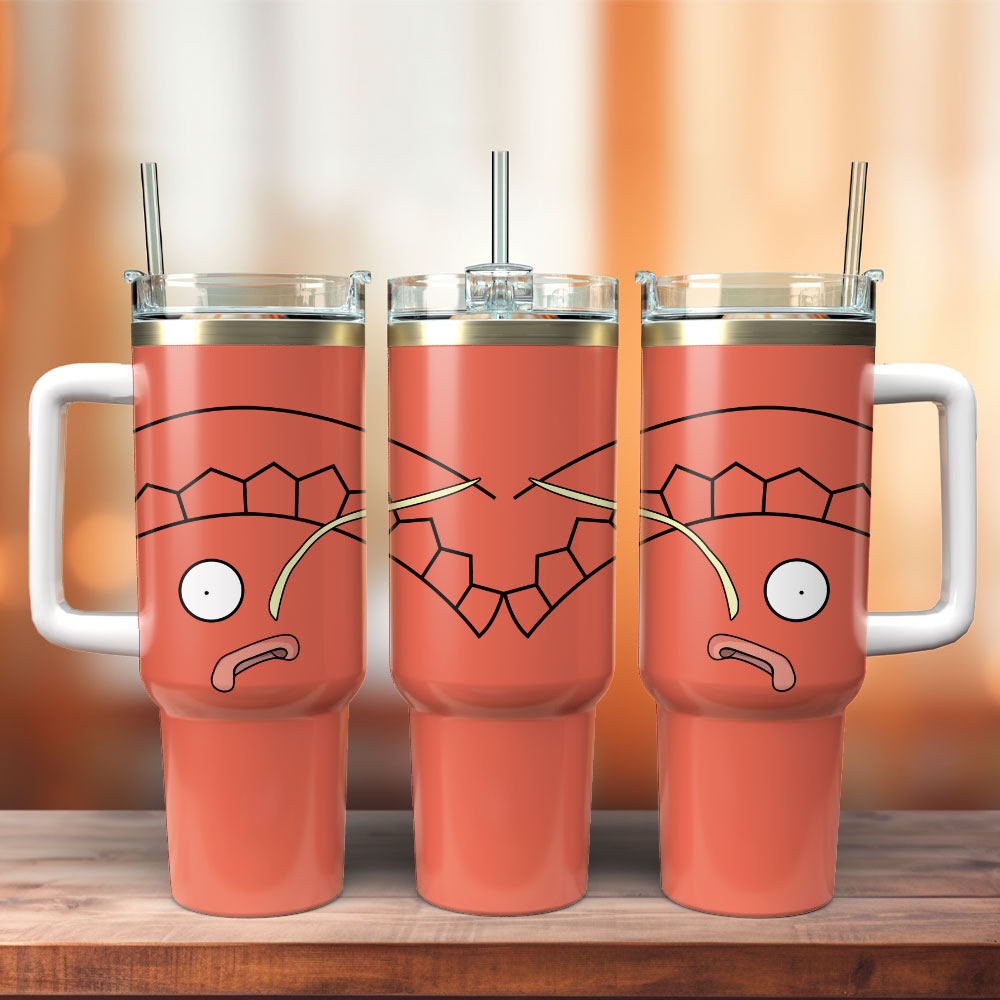 Magikarp Pokemon Anime Custom Stanley Quencher 40oz Stainless Steel Tumbler With Handle