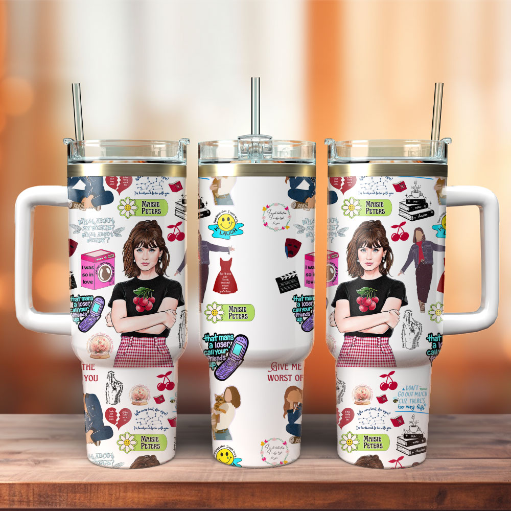 Maisie Peters Music Custom Stanley Quencher 40oz Stainless Steel Tumbler With Handle