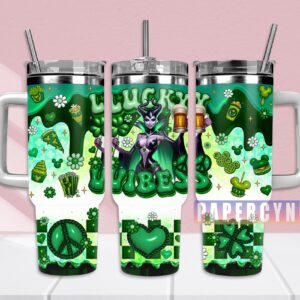 Maleficent Custom Stanley Quencher 40oz Stainless Steel Tumbler With Handle