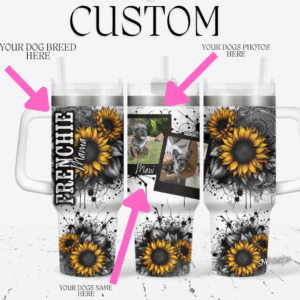 Mama Sunflower Custom Stanley Quencher 40oz Stainless Steel Tumbler With Handle