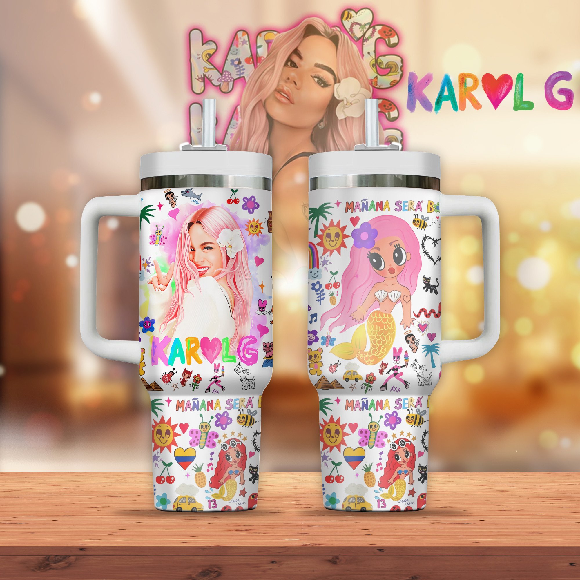Manana Sera Bonito Studio album by Karol G Music Custom Stanley Quencher 40oz Stainless Steel Tumbler With Handle
