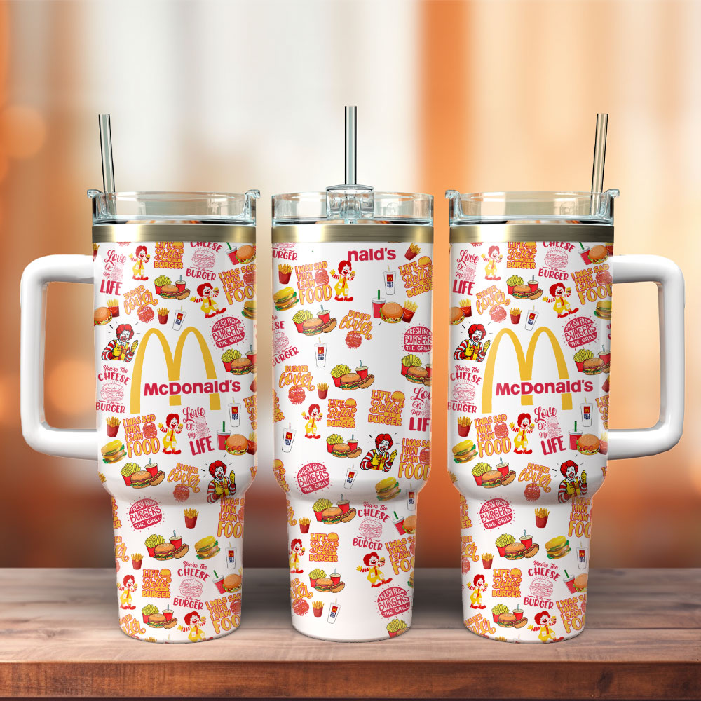 McDonaldâ€™s Custom Stanley Quencher 40oz Stainless Steel Tumbler With Handle