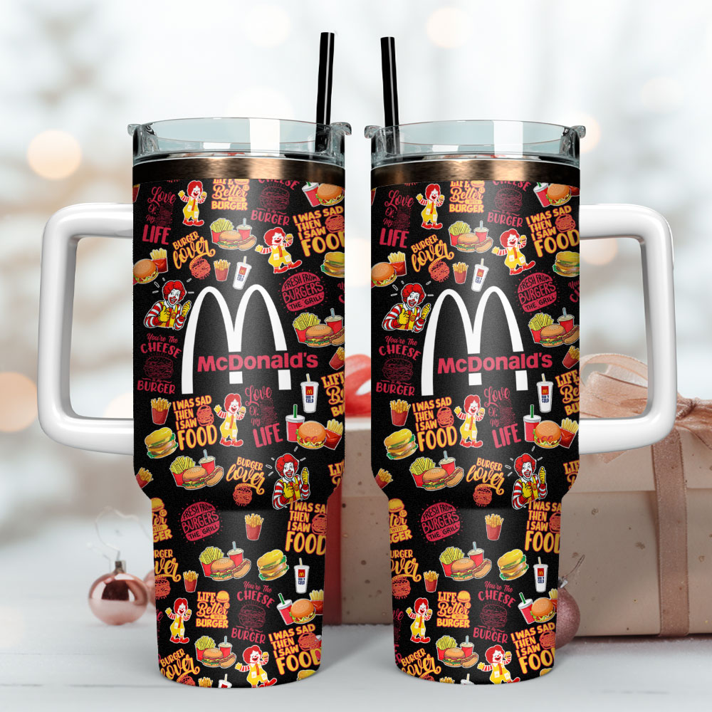 McDonaldâ€™s Custom Stanley Quencher 40oz Stainless Steel Tumbler With Handle