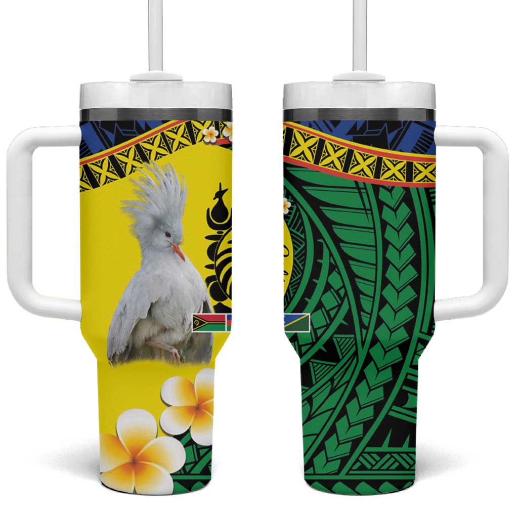 Melanesian New Caledonia Custom Stanley Quencher 40oz Stainless Steel Tumbler With Handle