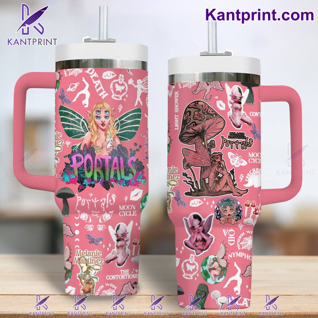 Melanie Martinez Music Custom Stanley Quencher 40oz Stainless Steel Tumbler With Handle