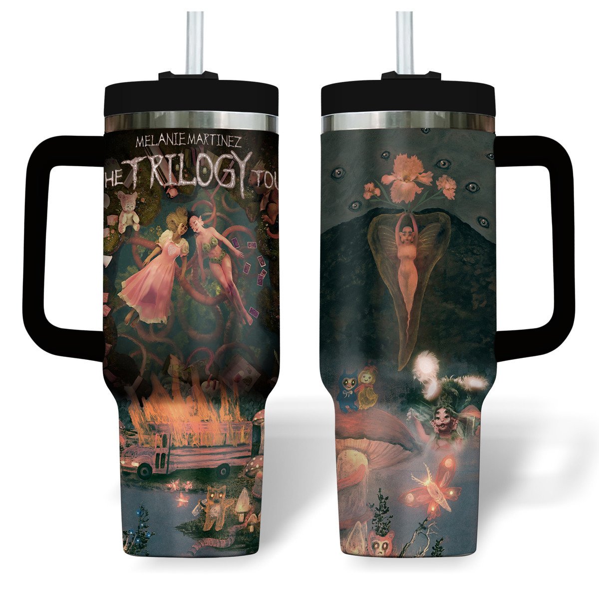 Melanie Martinez Music Custom Stanley Quencher 40oz Stainless Steel Tumbler With Handle