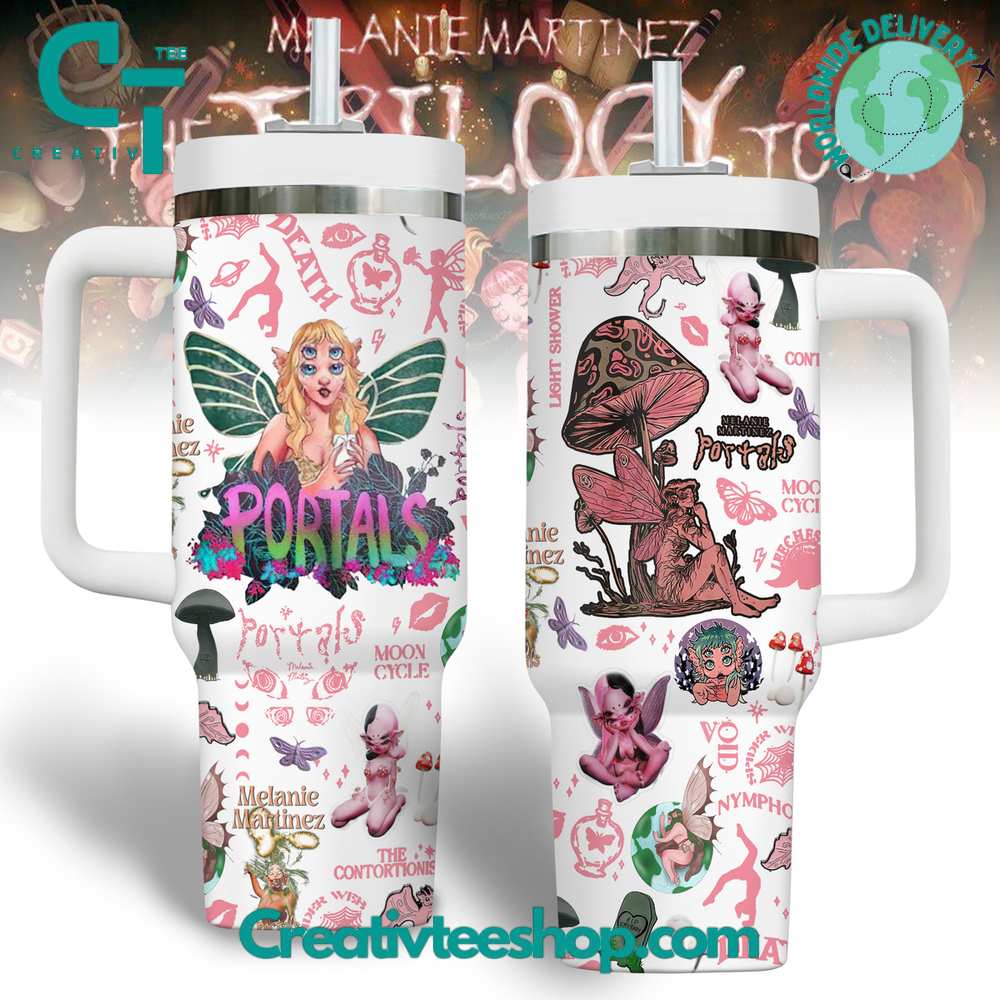 Melanie Martinez Music Custom Stanley Quencher 40oz Stainless Steel Tumbler With Handle