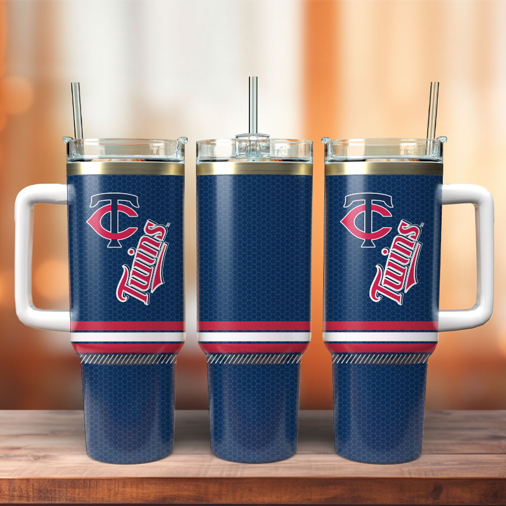 Minnesota Twins Baseball MLB Sport Custom Stanley Quencher 40oz Stainless Steel Tumbler With Handle