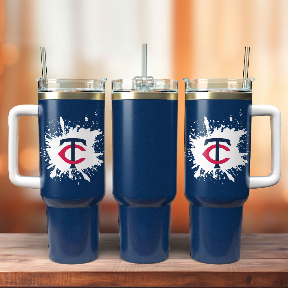 Minnesota Twins Baseball MLB Sport Custom Stanley Quencher 40oz Stainless Steel Tumbler With Handle
