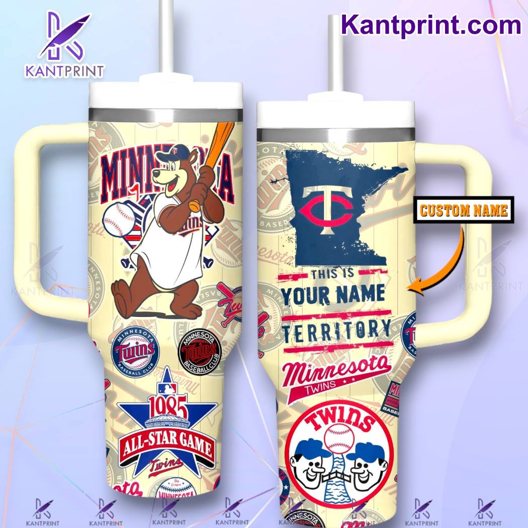 Minnesota Twins MLB Custom Stanley Quencher 40oz Stainless Steel Tumbler With Handle