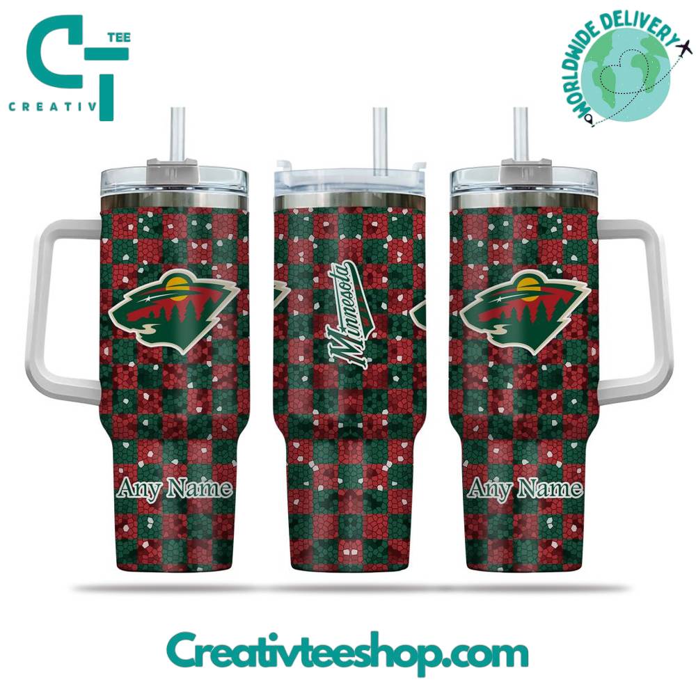 Minnesota Wild NHL Custom Stanley Quencher 40oz Stainless Steel Tumbler With Handle