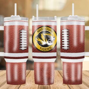 Missouri Tigers Football Team NCAA Custom Stanley Quencher 40oz Stainless Steel Tumbler With Handle