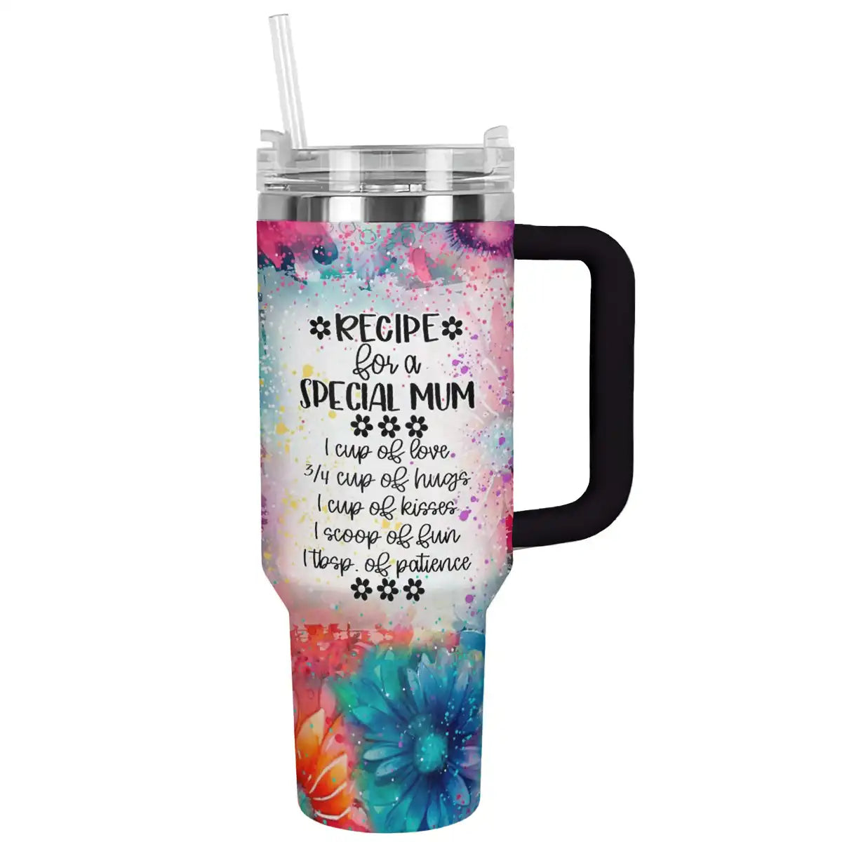 Mom Recipe Custom Stanley Quencher 40oz Stainless Steel Tumbler With Handle