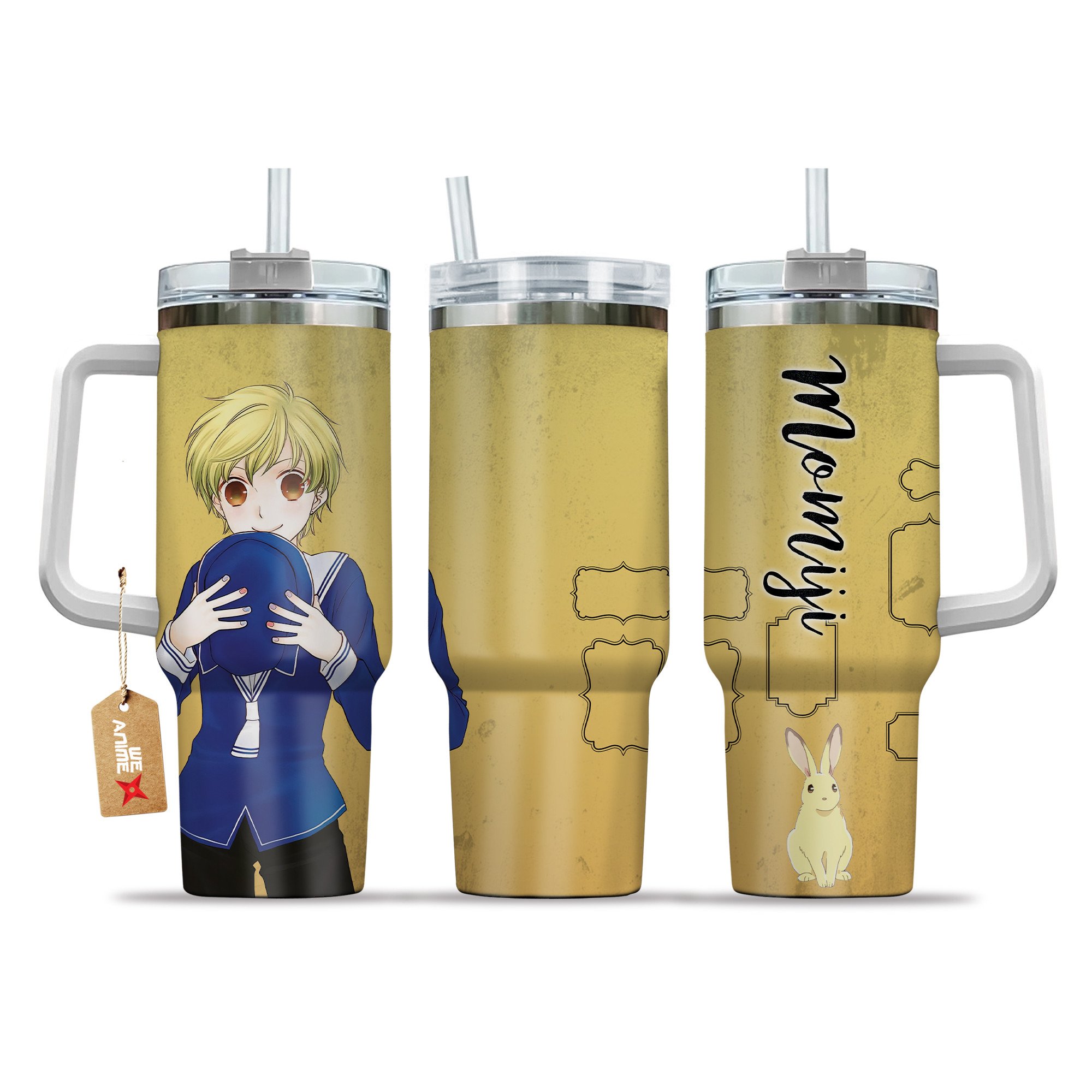 Momiji Sohma Fruits BasketÂ Anime Custom Stanley Quencher 40oz Stainless Steel Tumbler With Handle