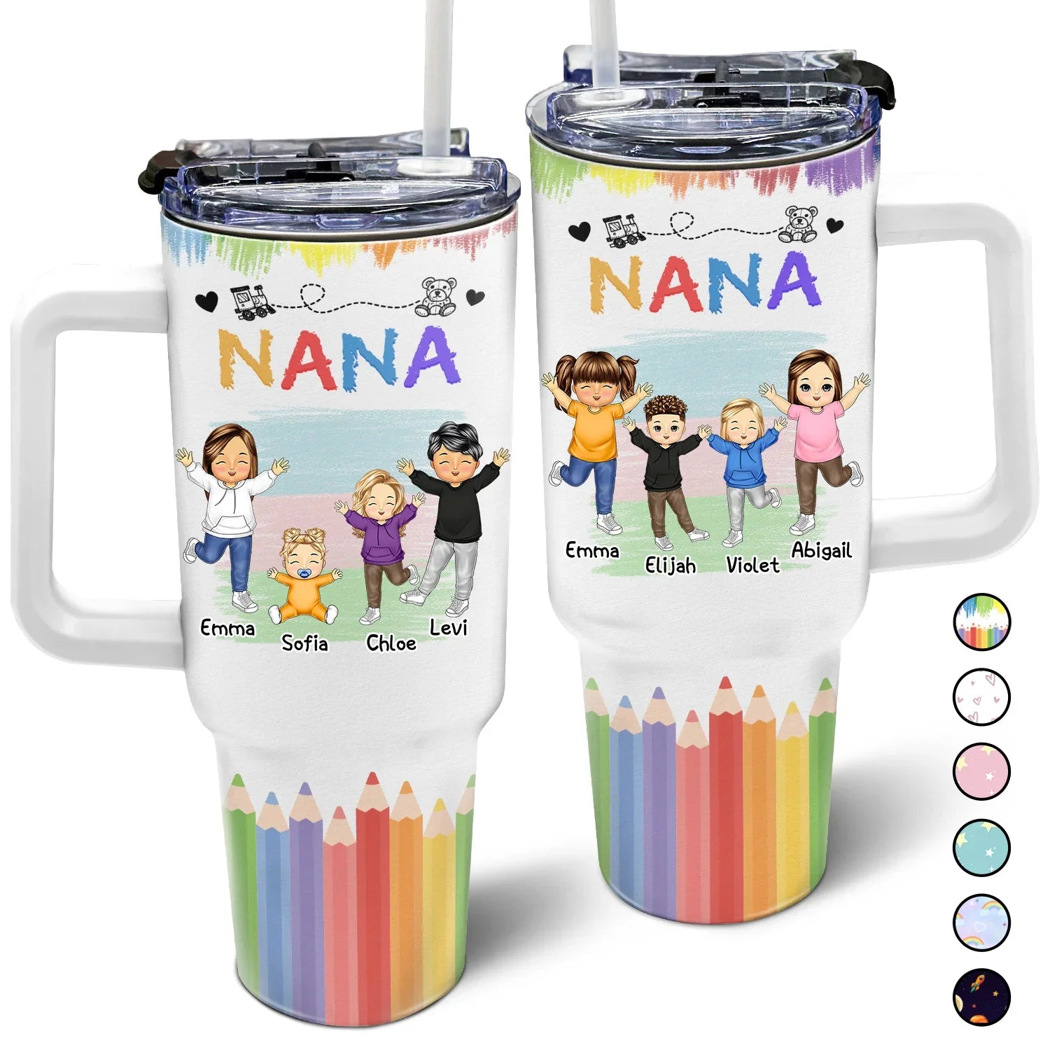 Mother Custom Stanley Quencher 40oz Stainless Steel Tumbler With Handle