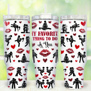 My Favorite Thing Custom Stanley Quencher 40oz Stainless Steel Tumbler With Handle