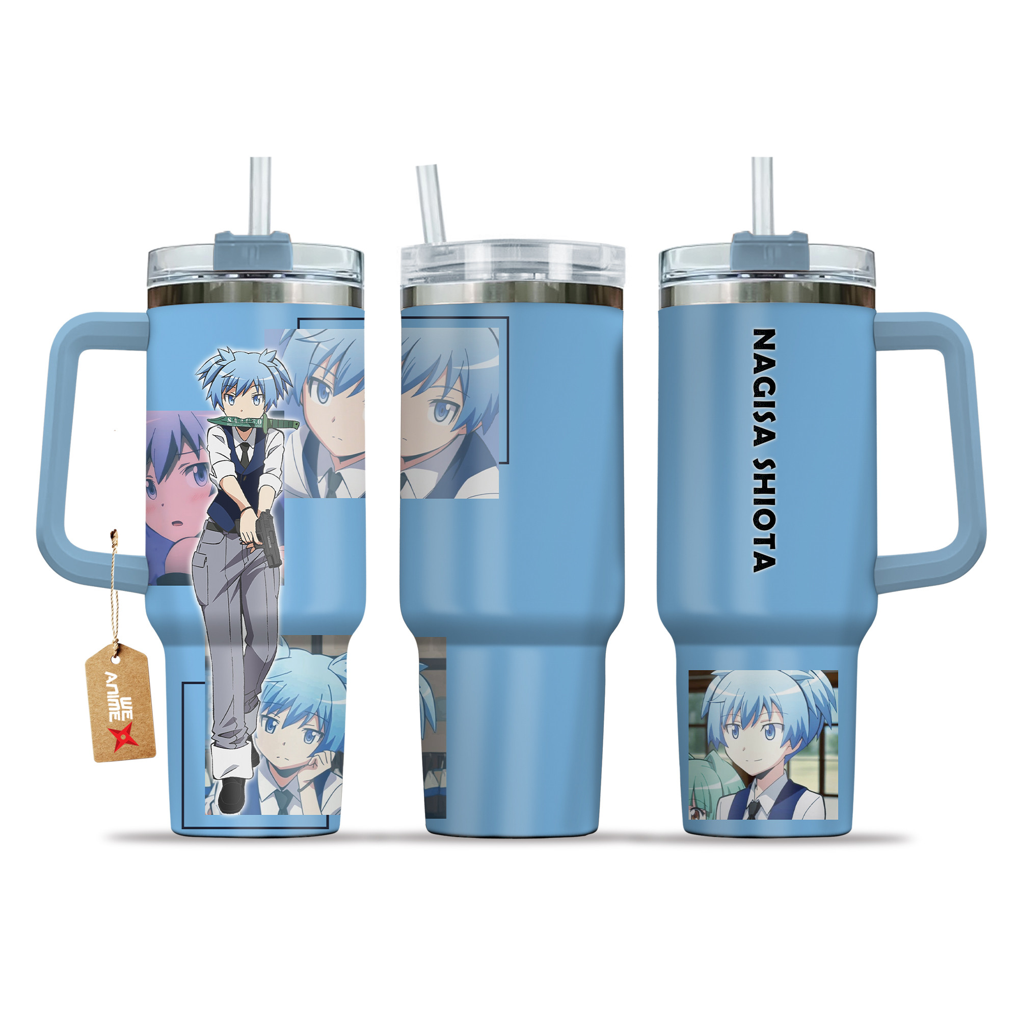 Nagisa Shiota Assassination ClassroomAnime Custom Stanley Quencher 40oz Stainless Steel Tumbler With Handle