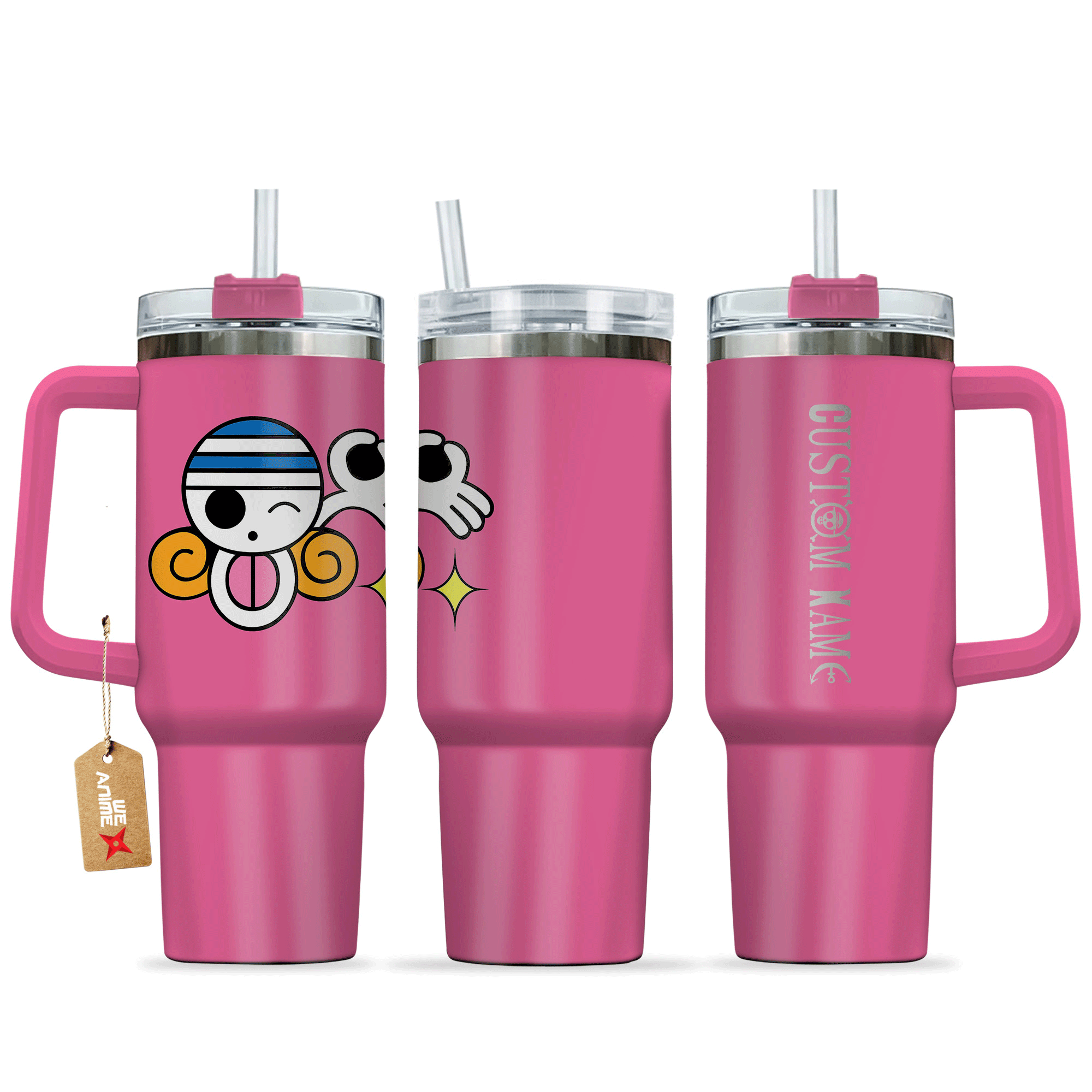 Nami One Piece Anime Custom Stanley Quencher 40oz Stainless Steel Tumbler With Handle