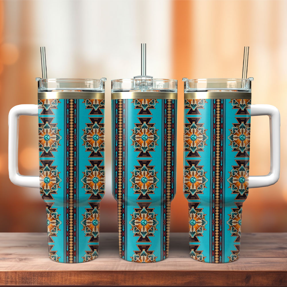 Native Dream Catcher Custom Stanley Quencher 40oz Stainless Steel Tumbler With Handle