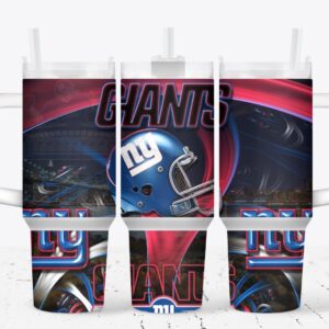 New York Giants Football NFL Custom Stanley Quencher 40oz Stainless Steel Tumbler With Handle