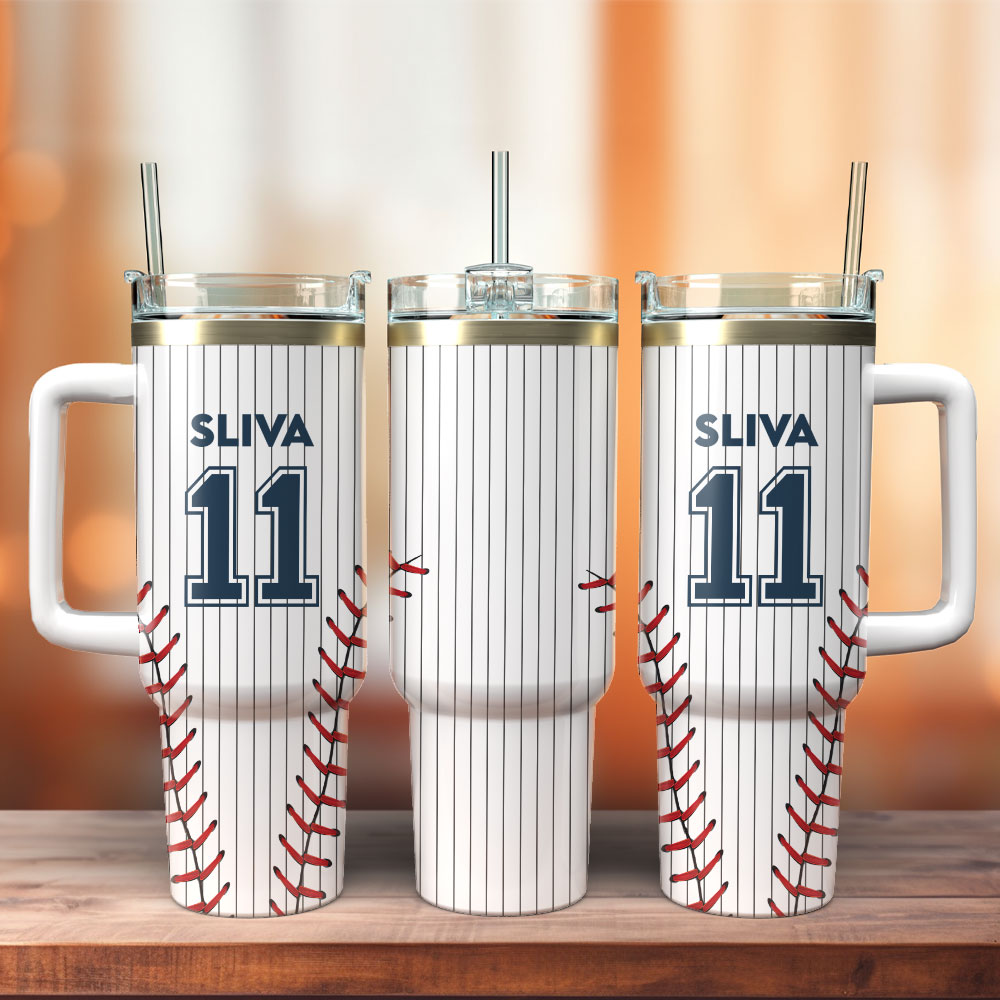 New York Mets Baseball Team MLB Sport Custom Stanley Quencher 40oz Stainless Steel Tumbler With Handle