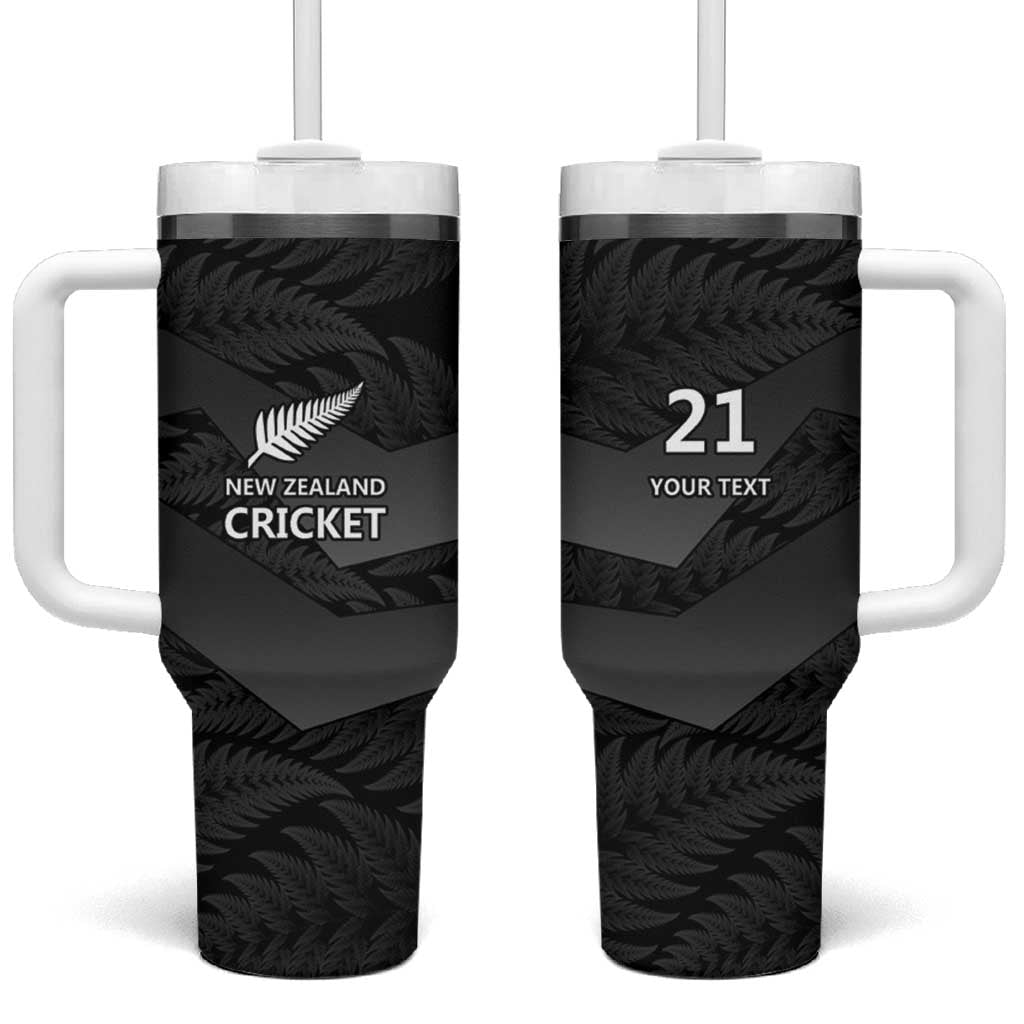 New Zealand Cricket Potae Pango Black Fern Custom Stanley Quencher 40oz Stainless Steel Tumbler With Handle