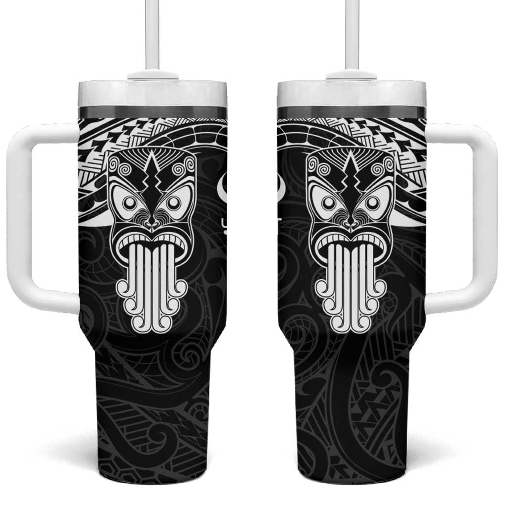 New Zealand Te Reo Maori Kia Kaha Maori Language Week Black Custom Stanley Quencher 40oz Stainless Steel Tumbler With Handle