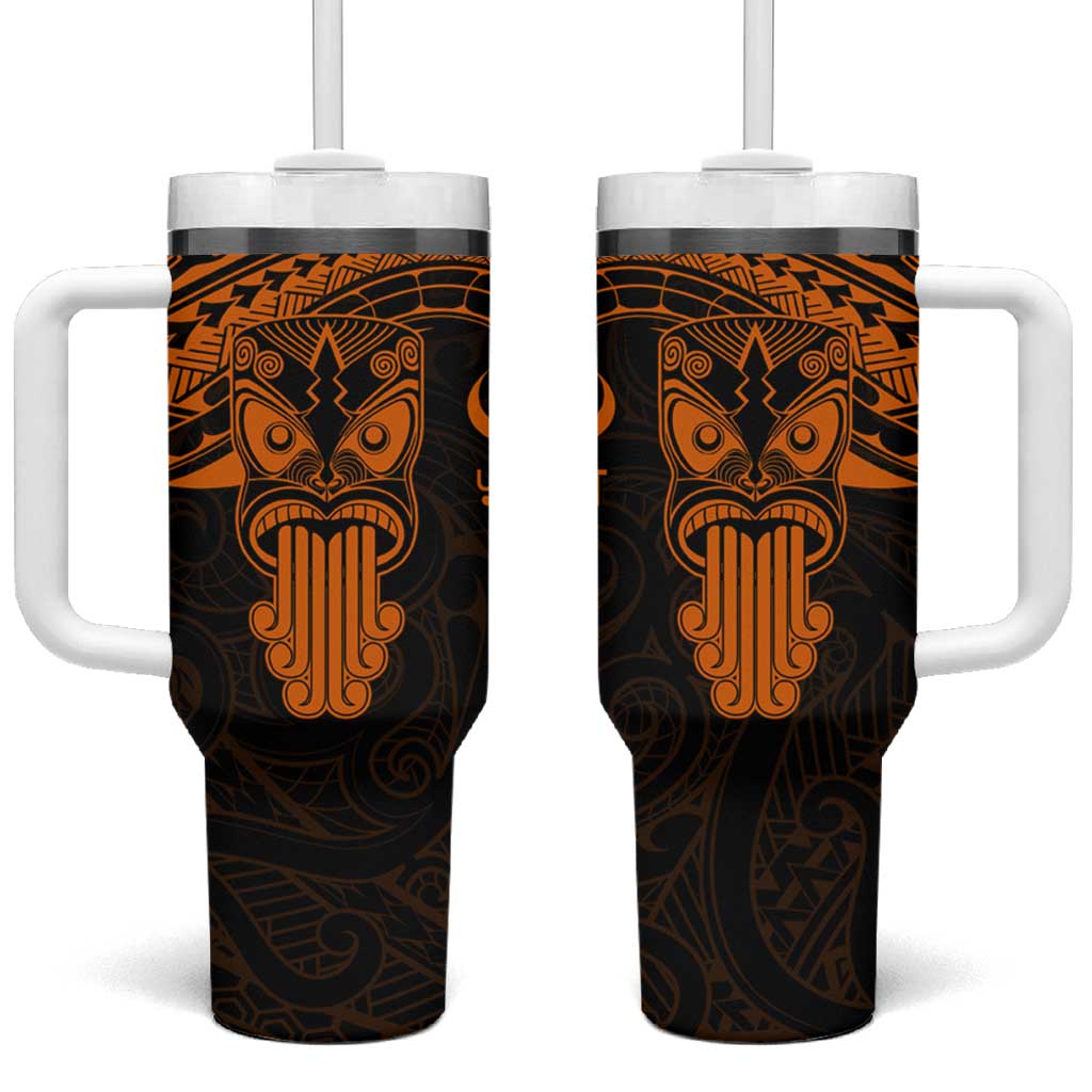 New Zealand Te Reo Maori Kia Kaha Maori Language Week Gold Custom Stanley Quencher 40oz Stainless Steel Tumbler With Handle