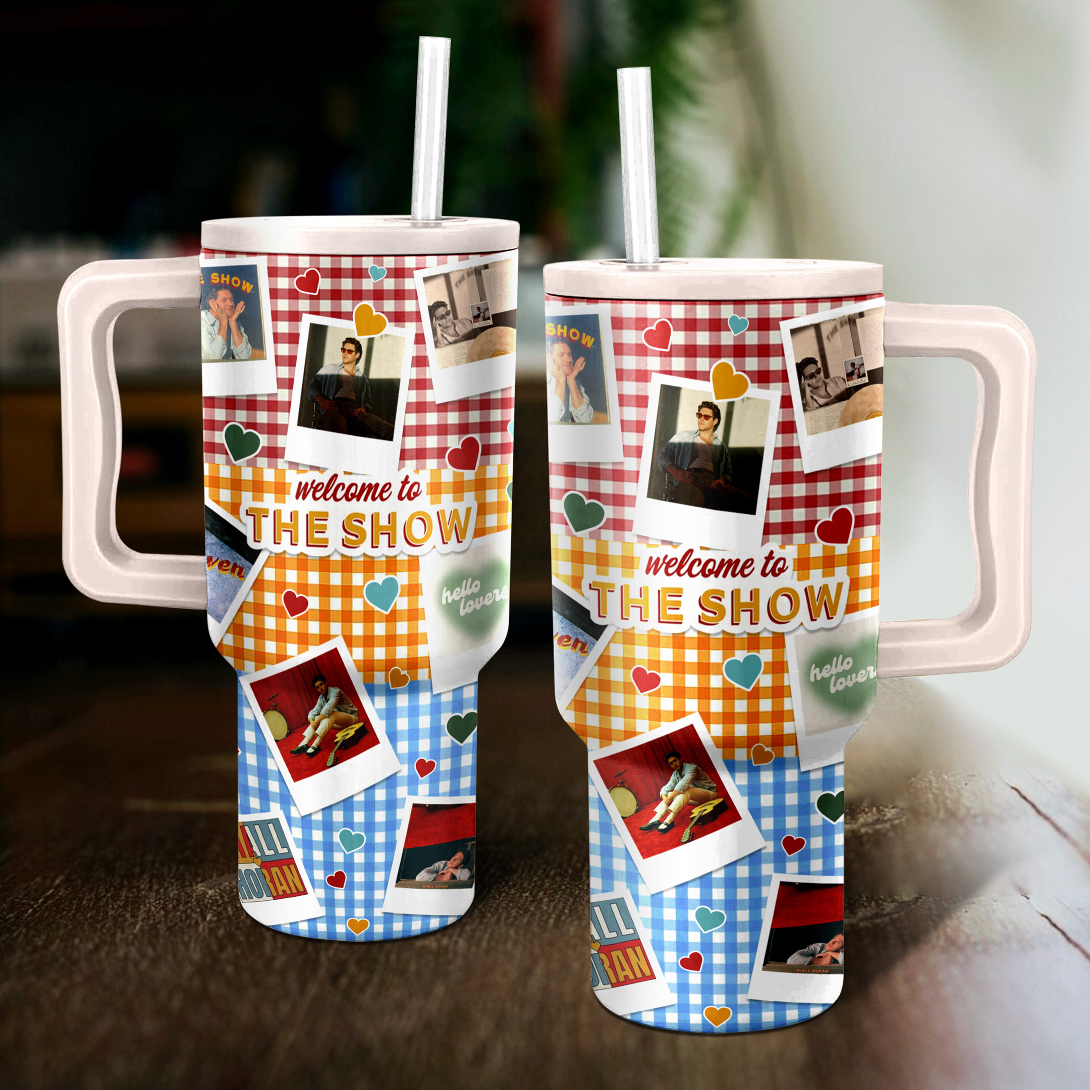 Niall Horan The Show Music Custom Stanley Quencher 40oz Stainless Steel Tumbler With Handle