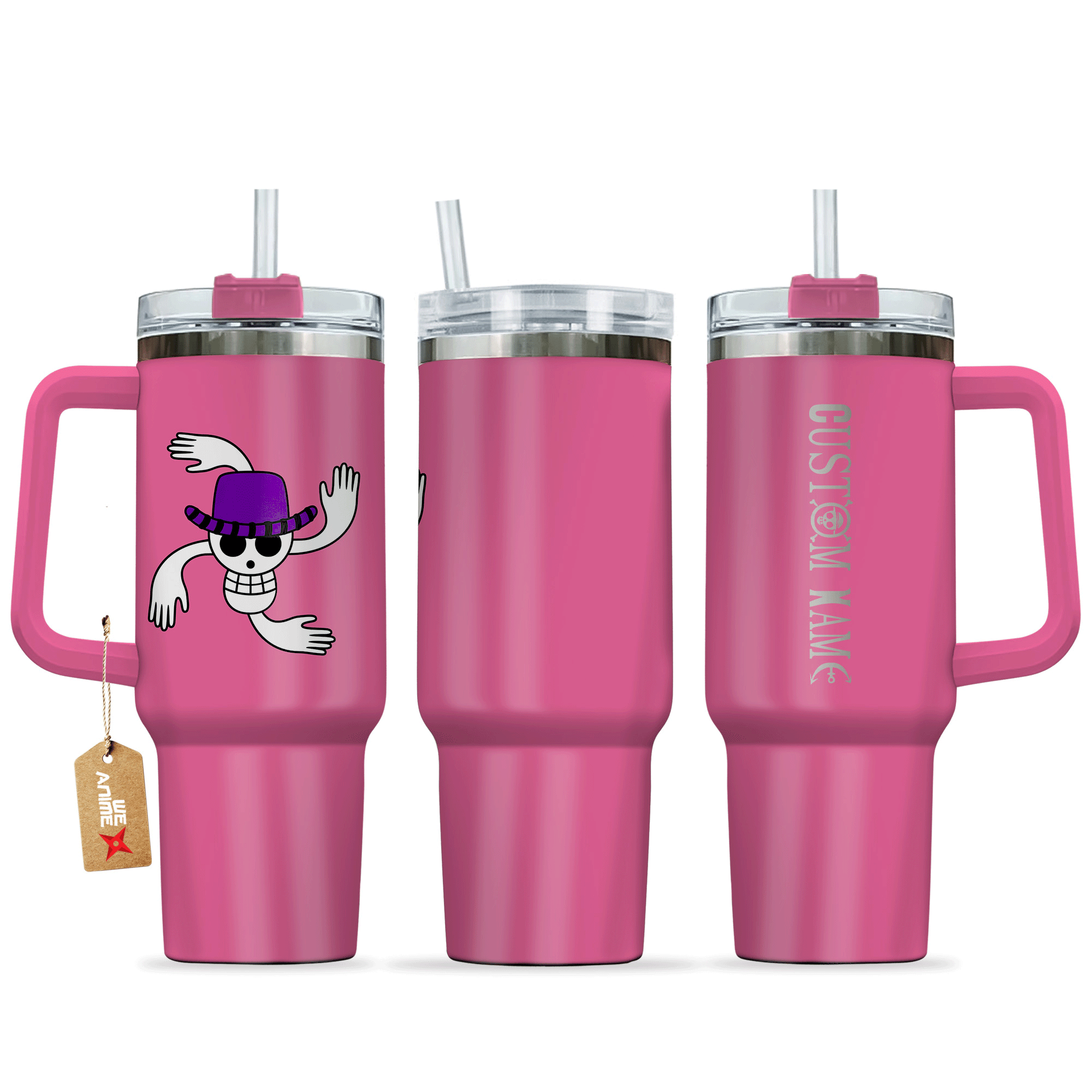 Nico Robin One Piece Anime Custom Stanley Quencher 40oz Stainless Steel Tumbler With Handle