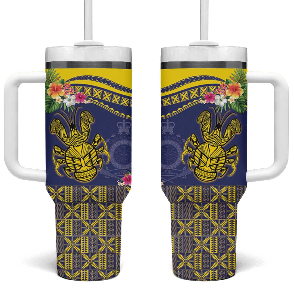 Niue Coconut Crab Rock of Polynesia Custom Stanley Quencher 40oz Stainless Steel Tumbler With Handle