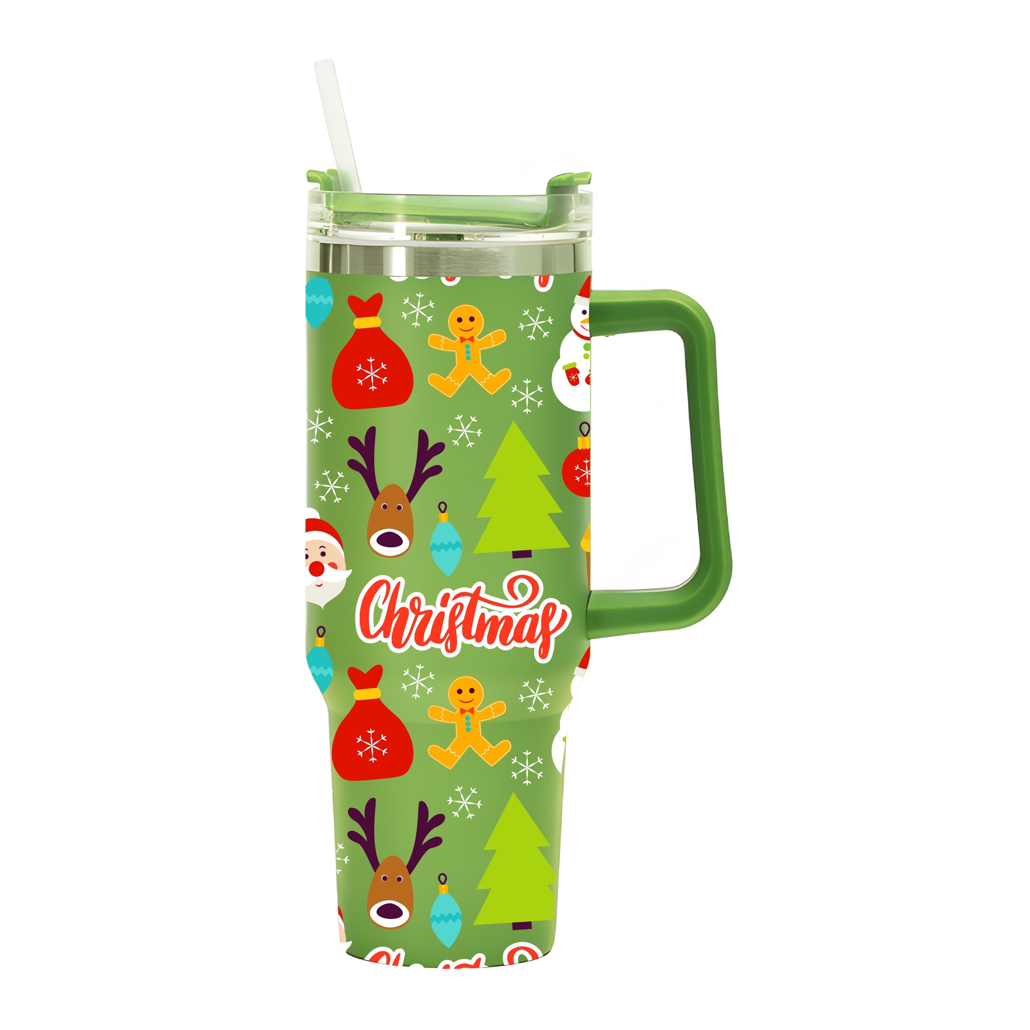 Noel Christmas Custom Stanley Quencher 40oz Stainless Steel Tumbler With Handle