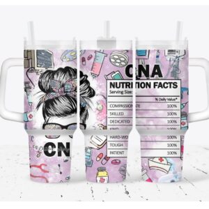 Nurse Custom Stanley Quencher 40oz Stainless Steel Tumbler With Handle
