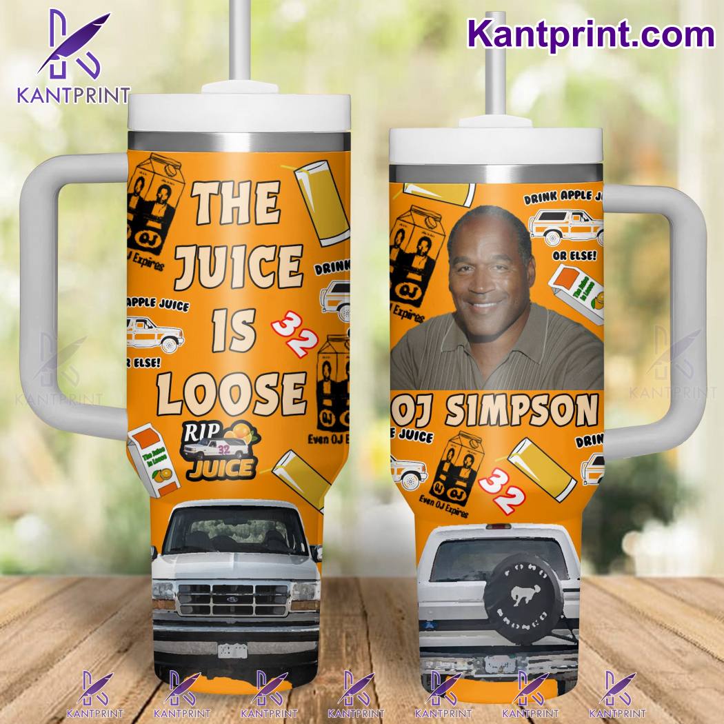 OJ Simpson Sport Custom Stanley Quencher 40oz Stainless Steel Tumbler With Handle