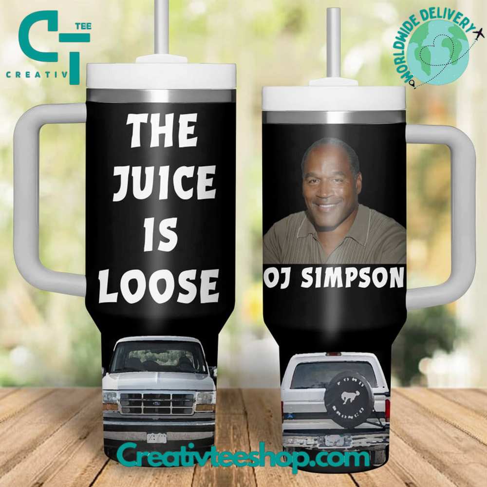 OJ Simpson Sport Custom Stanley Quencher 40oz Stainless Steel Tumbler With Handle