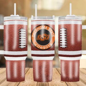 Oklahoma State CowboysÂ Football Team Football Team NCAA Custom Stanley Quencher 40oz Stainless Steel Tumbler With Handle