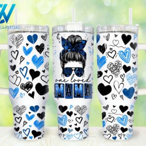 One Loved Mama Custom Stanley Quencher 40oz Stainless Steel Tumbler With Handle