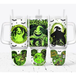 Oogie Boogie The Nightmare Before Christmas Movies Custom Stanley Quencher 40oz Stainless Steel Tumbler With Handle