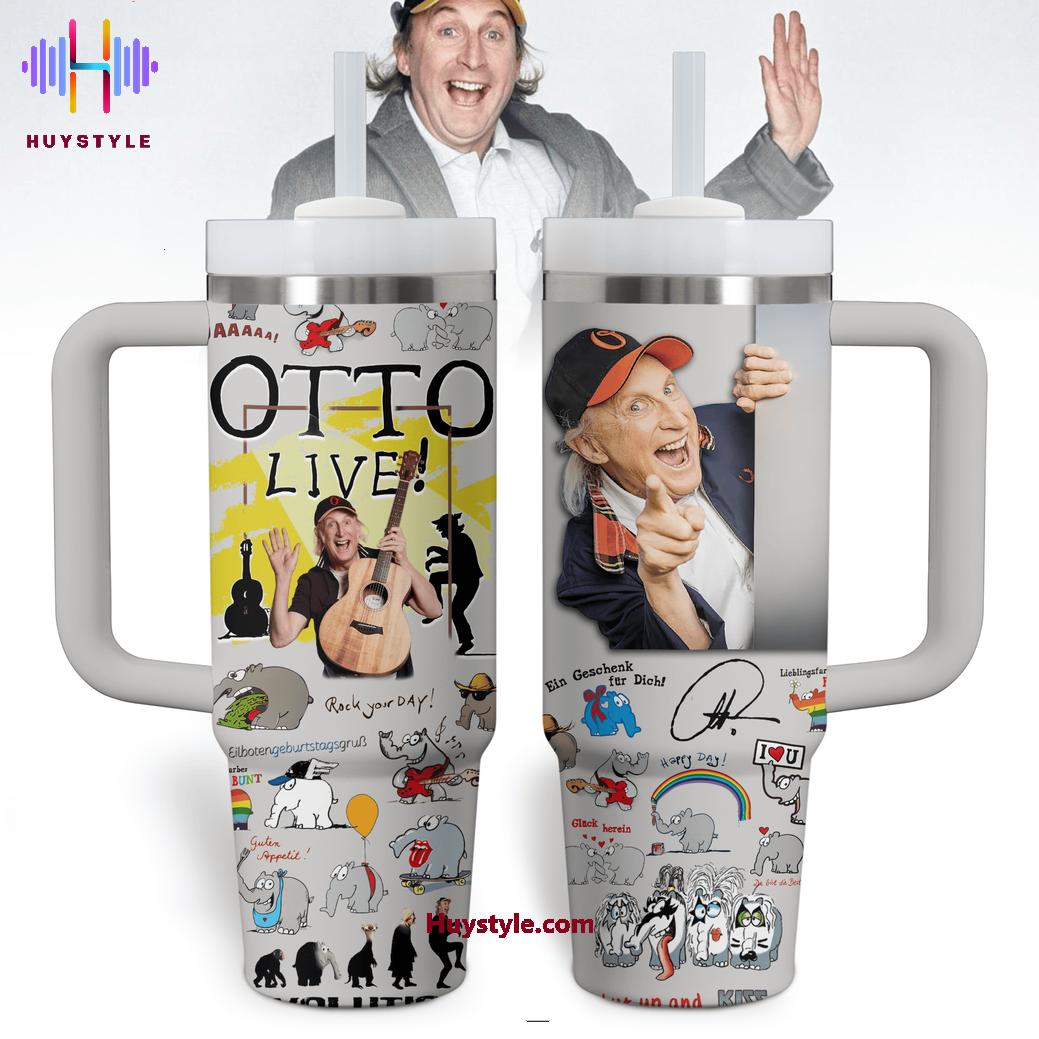 Otto Waalkes Music Custom Stanley Quencher 40oz Stainless Steel Tumbler With Handle