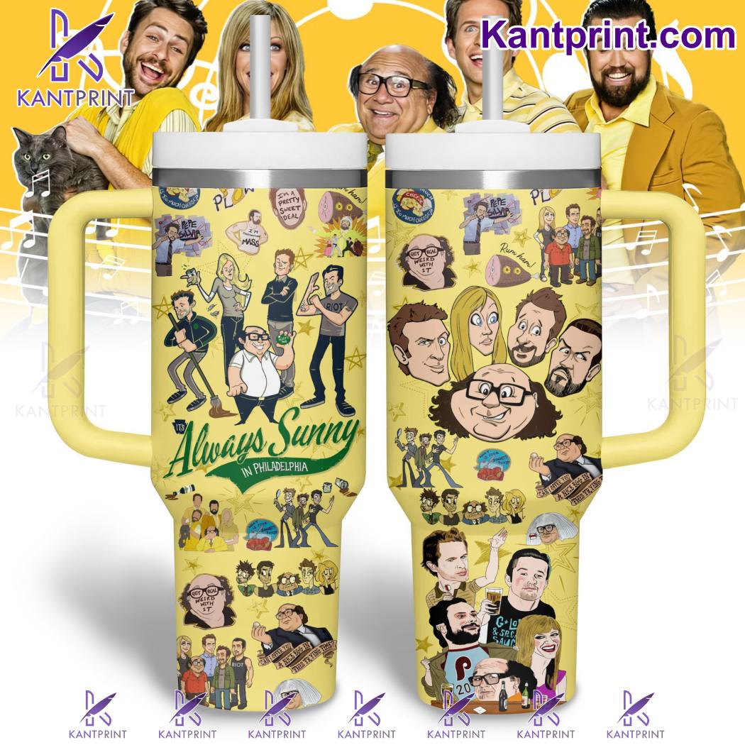 Paddy's Pub Movies Custom Stanley Quencher 40oz Stainless Steel Tumbler With Handle