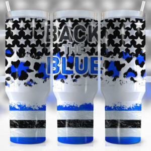 Patriotic Leopard Print Flag Custom Stanley Quencher 40oz Stainless Steel Tumbler With Handle