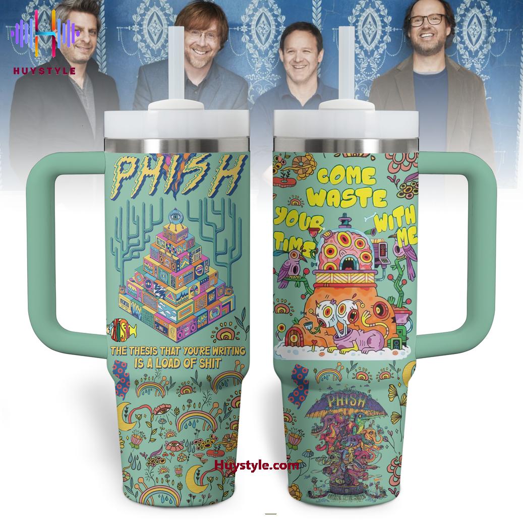 Phish Band Music Custom Stanley Quencher 40oz Stainless Steel Tumbler With Handle