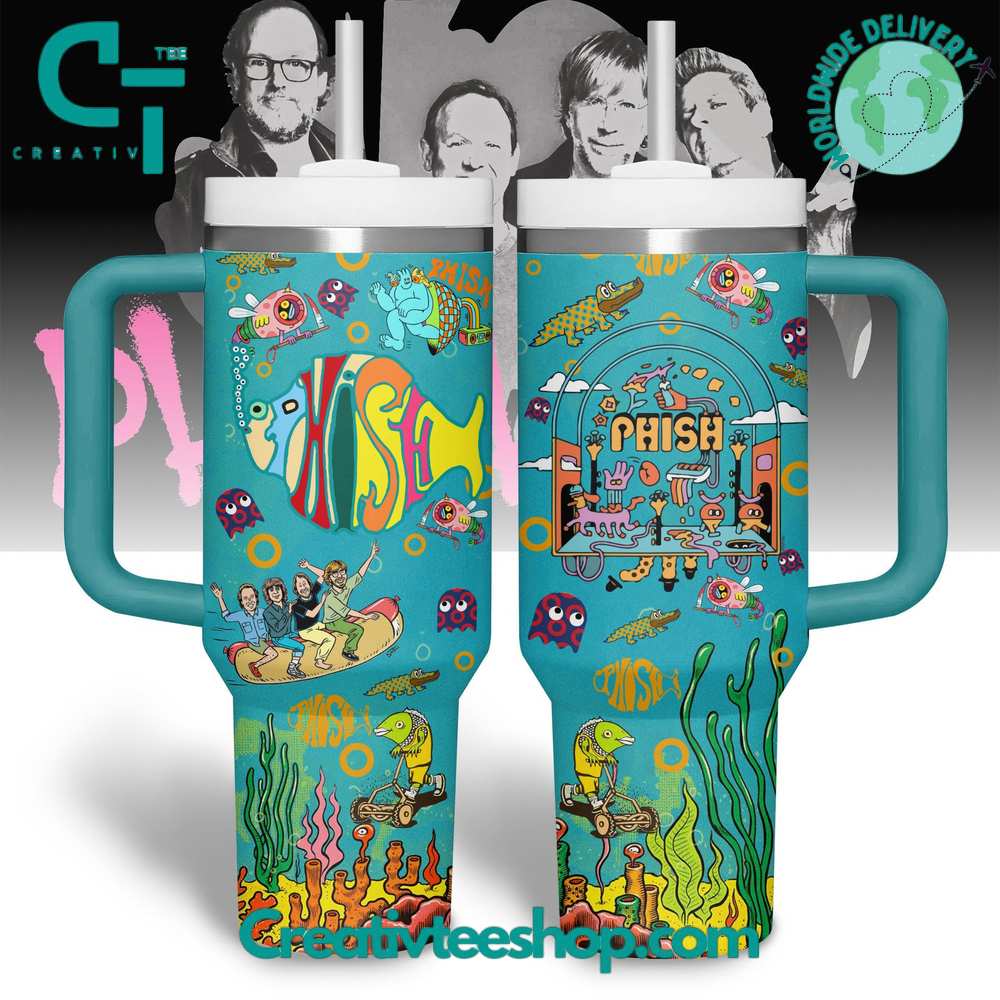 Phish Music Custom Stanley Quencher 40oz Stainless Steel Tumbler With Handle