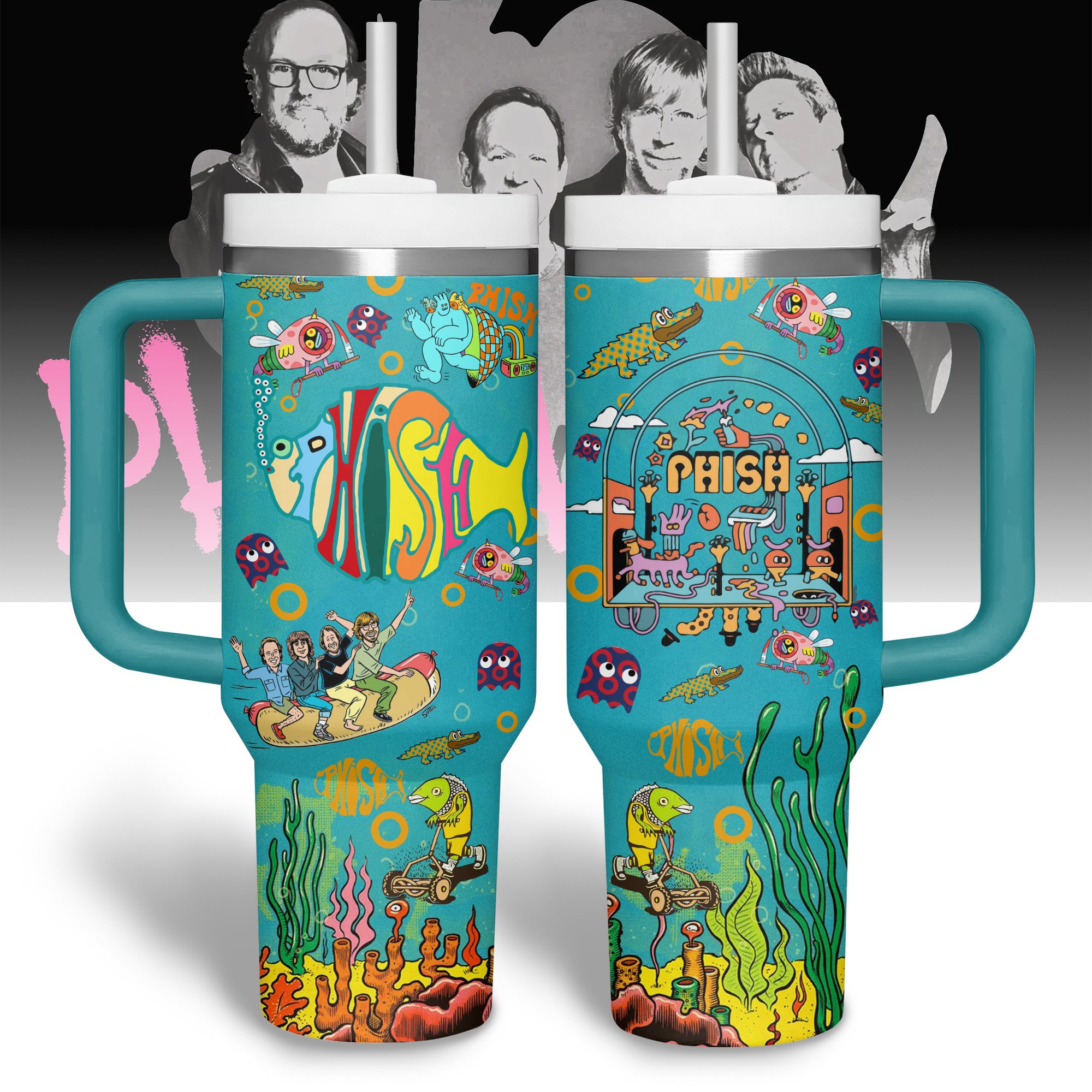 Phish mUsic Custom Stanley Quencher 40oz Stainless Steel Tumbler With Handle