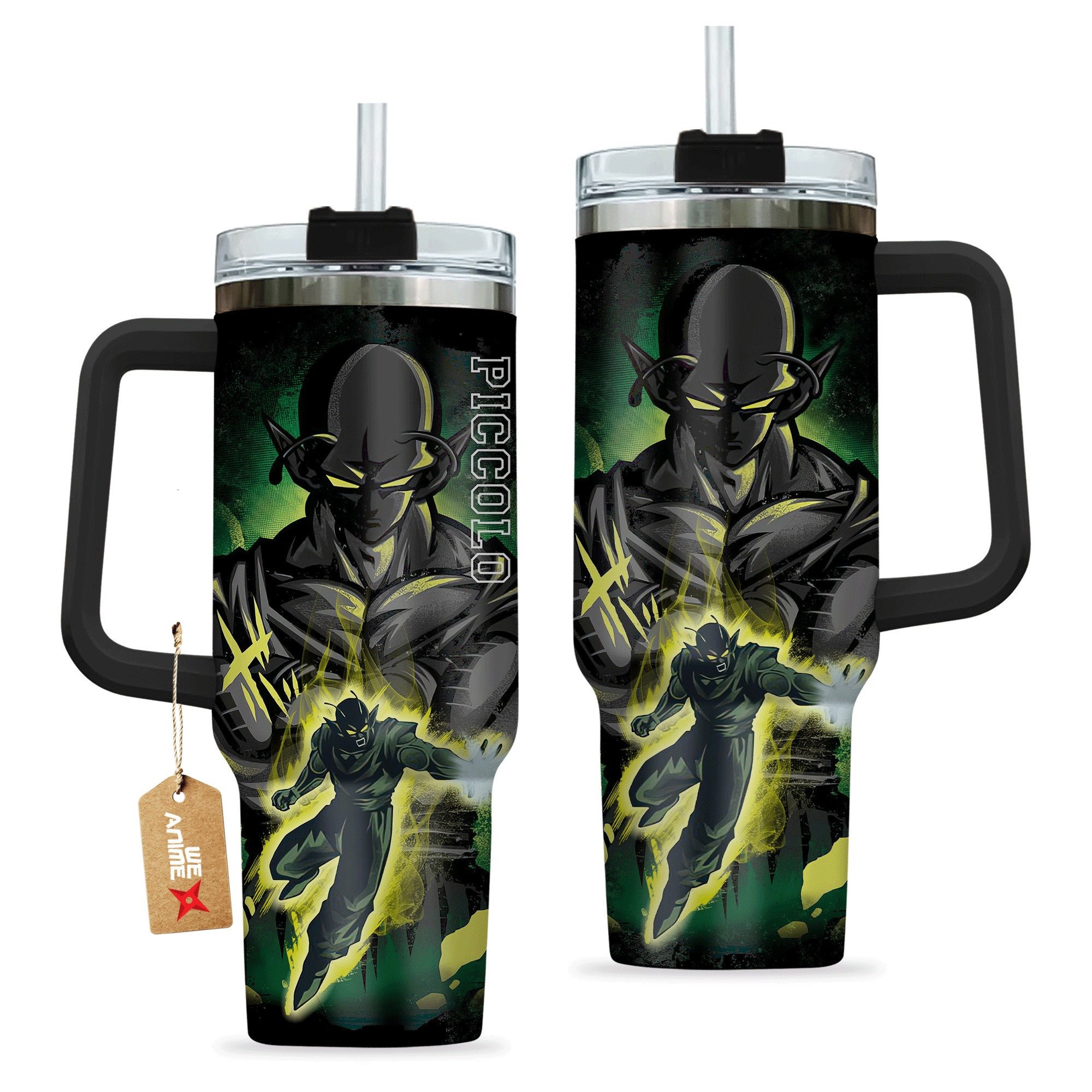 Piccolo Dragon Ball Anime Custom Stanley Quencher 40oz Stainless Steel Tumbler With Handle