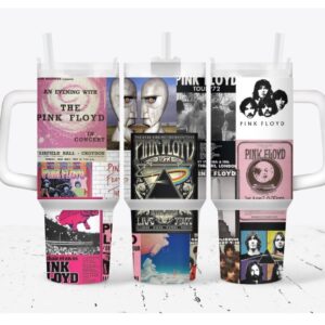 Pink Floyd Music Custom Stanley Quencher 40oz Stainless Steel Tumbler With Handle